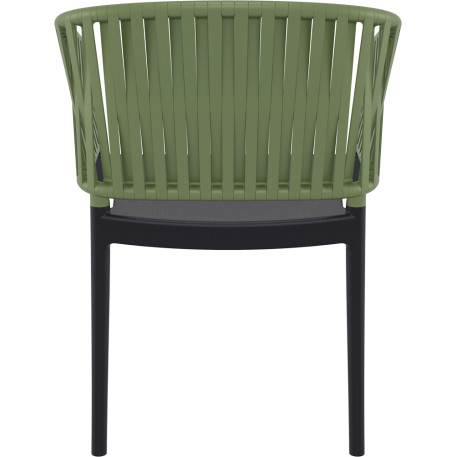 Стілець Siesta Portofino Armchair Black Olive Green4