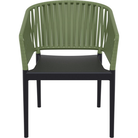 Стілець Siesta Portofino Armchair Black Olive Green2