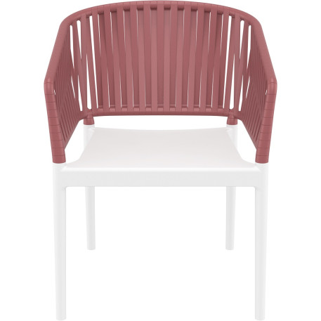 Стілець Siesta Portofino Armchair White Marsala2