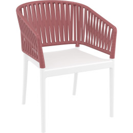 Стілець Siesta Portofino Armchair White Marsala