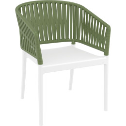 Стілець Siesta Portofino Armchair White Olive Green
