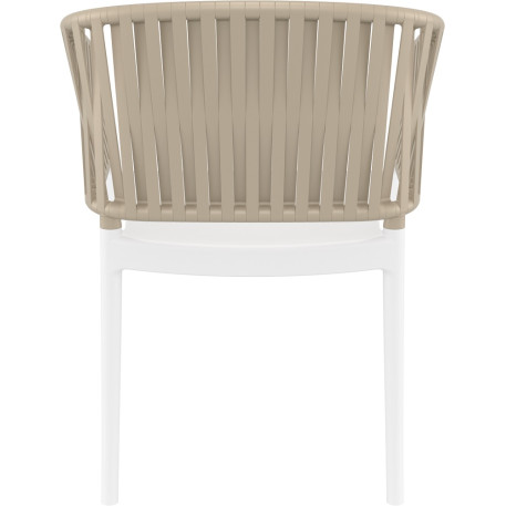 Стілець Siesta Portofino Armchair White Taupe4