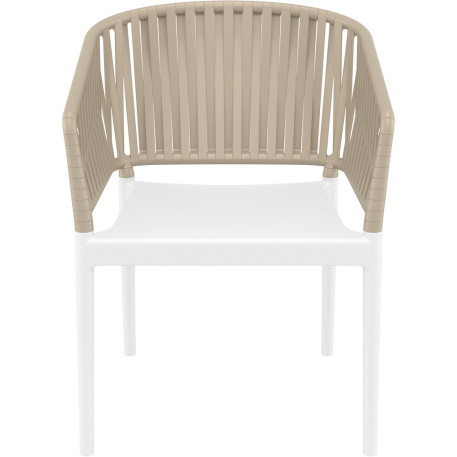 Стілець Siesta Portofino Armchair White Taupe2