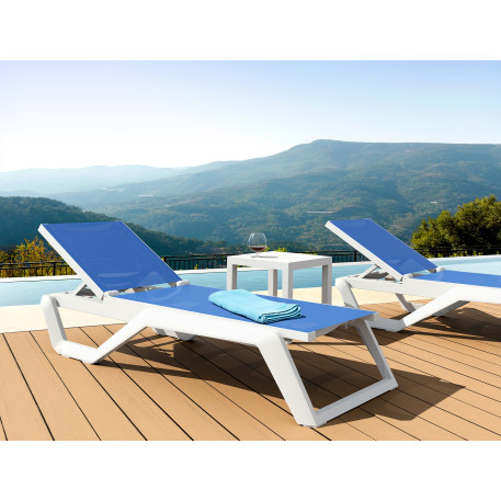 Шезлонг Siesta Rio Pro White Blue6