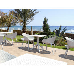 Комплект меблів для кафе Siesta Sky Pro with Sky 70 White