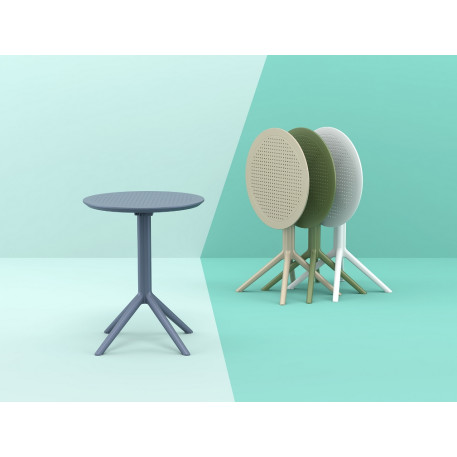 Стіл круглий Siesta Sky Folding Table Ø60 Dark Grey9