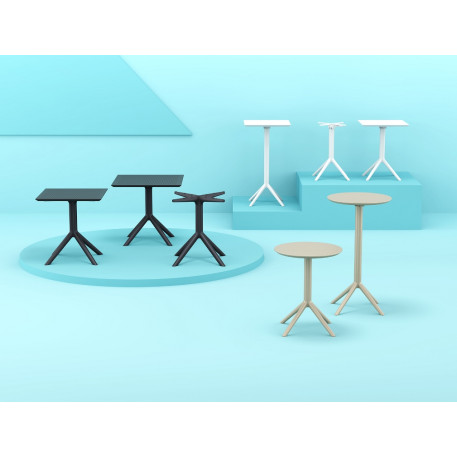 Стіл круглий Siesta Sky Folding Table Ø60 Dark Grey11