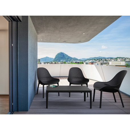Стіл кавовий Siesta Sky Lounge Table Black4