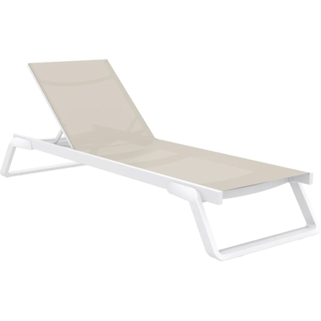 Комплект із 2 шезлонгів Siesta Tropic +  Стіл Siesta Ocean Side Table - White Taupe4