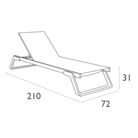 Комплект із 2 шезлонгів Siesta Tropic +  Стіл Siesta Ocean Side Table - White Taupe7