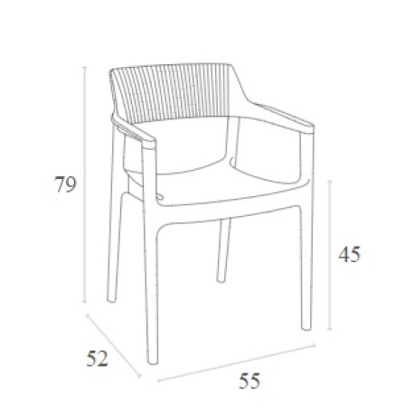 Стілець Siesta Tulum Armchair Olive Green5