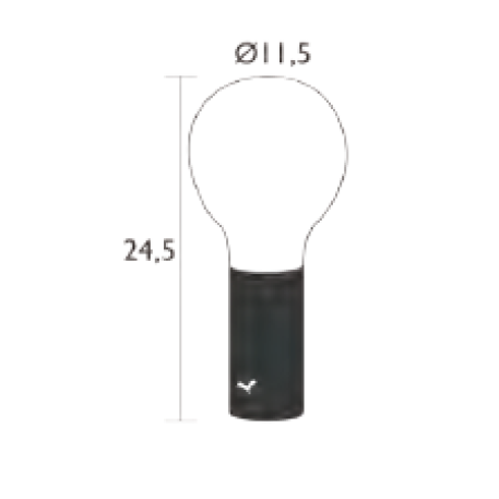 Вуличний світильник FERMOB Aplo Lamp H24 Black Cherry Черешня8