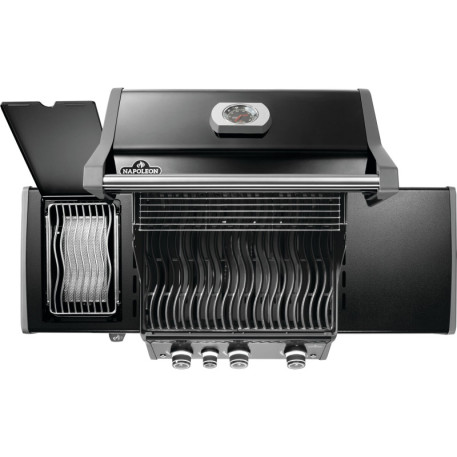 Газовий гриль Napoleon Rogue PRO 425 з бічним пальником SIZZLE ZONE, чорний3