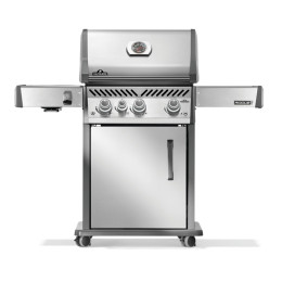 Газовий гриль Napoleon Rogue PRO 425 з бічним пальником SIZZLE ZONE, нержавіюча сталь