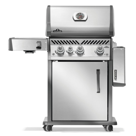 Газовий гриль Napoleon Rogue PRO 425 з бічним пальником SIZZLE ZONE, нержавіюча сталь2