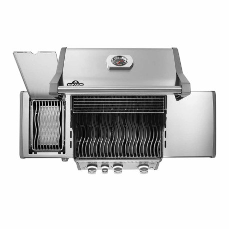 Газовий гриль Napoleon Rogue PRO 425 з бічним пальником SIZZLE ZONE, нержавіюча сталь7