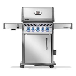 Газовий гриль Napoleon Rogue PRO-S 425, нержавіюча сталь, з бічним пальником SIZZLE ZONE