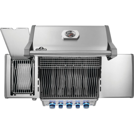 Газовий гриль Napoleon Rogue PRO-S 425, нержавіюча сталь, з бічним пальником SIZZLE ZONE5