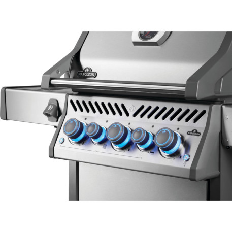 Газовий гриль Napoleon Rogue PRO-S 425, нержавіюча сталь, з бічним пальником SIZZLE ZONE6