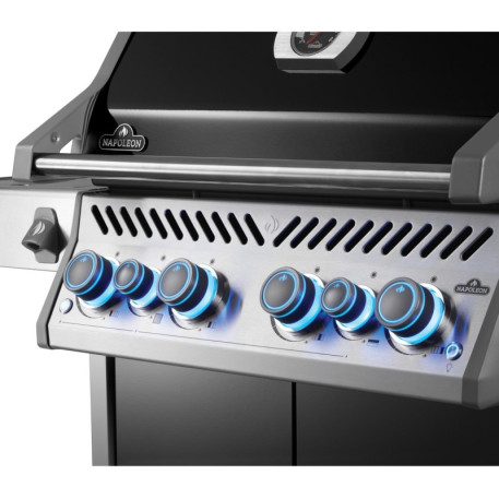 Газовий гриль Napoleon Rogue PRO-S 525, чорний, з бічним пальником SIZZLE ZONE, РОЖЕН У КОМПЛЕКТІ 6